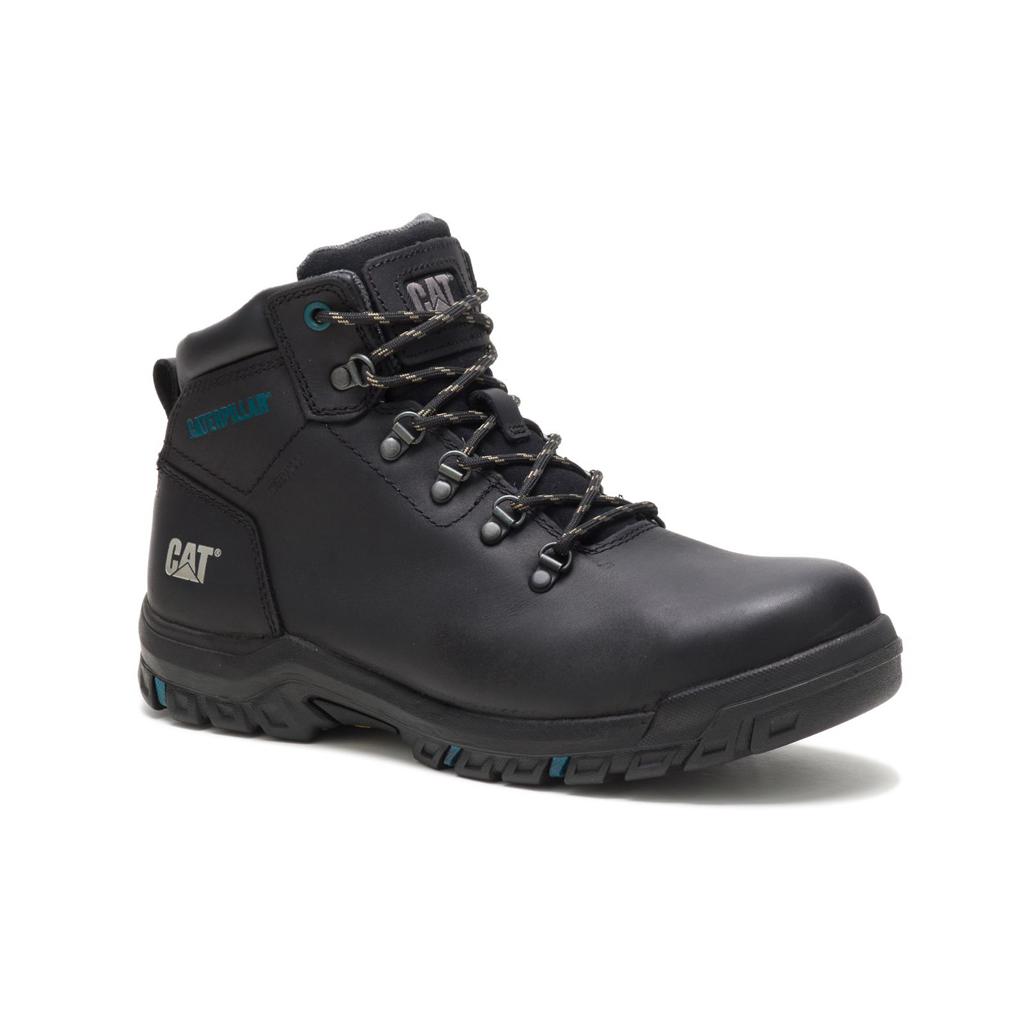 Caterpillar Mae Steel Toe Waterproof Women's Steel Toe Boots Black  USA |  590824-OAB