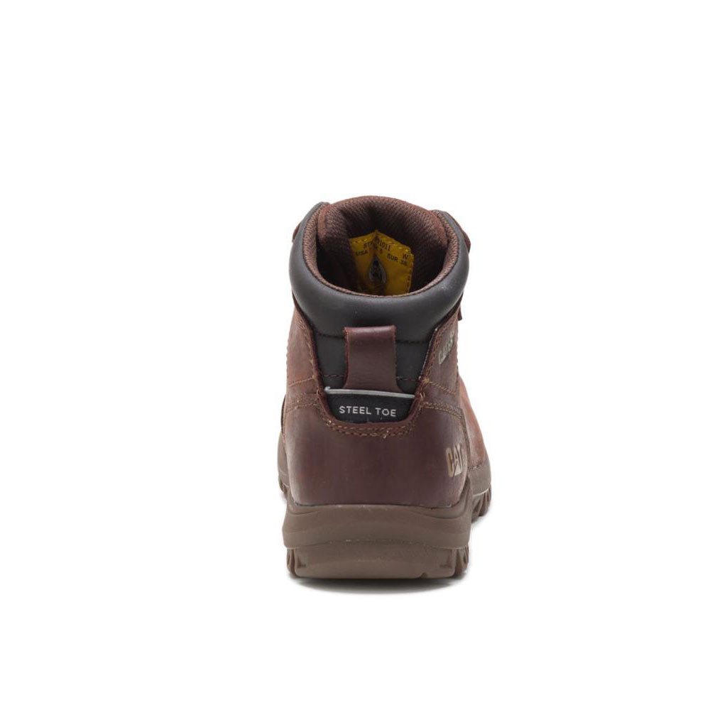 Caterpillar Mae Steel Toe Waterproof Women's Work Boot Cocoa Burgundy  USA |  938271-GAW