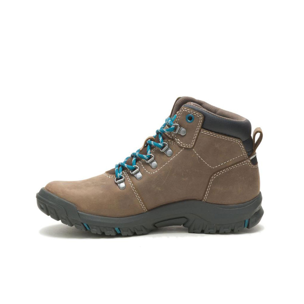 Caterpillar Mae Waterproof Women's Work Boot Bay Leaf Brown  USA |  654703-OGB