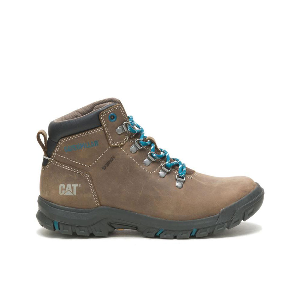 Caterpillar Mae Waterproof Women\'s Work Boot Bay Leaf Brown  USA |  654703-OGB