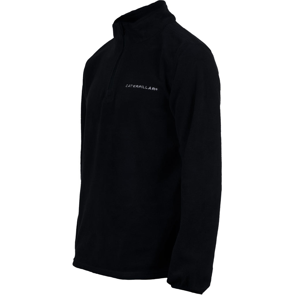 Caterpillar Microfleece Quarter Zip Men's Fleeces Black  USA |  162789-OHF