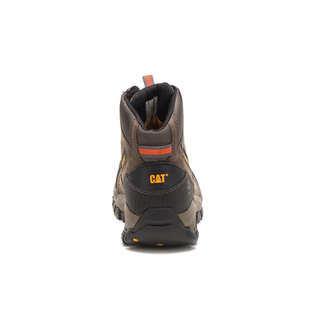 Caterpillar Navigator Mid Waterproof Steel Toe Men's Work Boots Dark Grey  USA |  389170-JFG