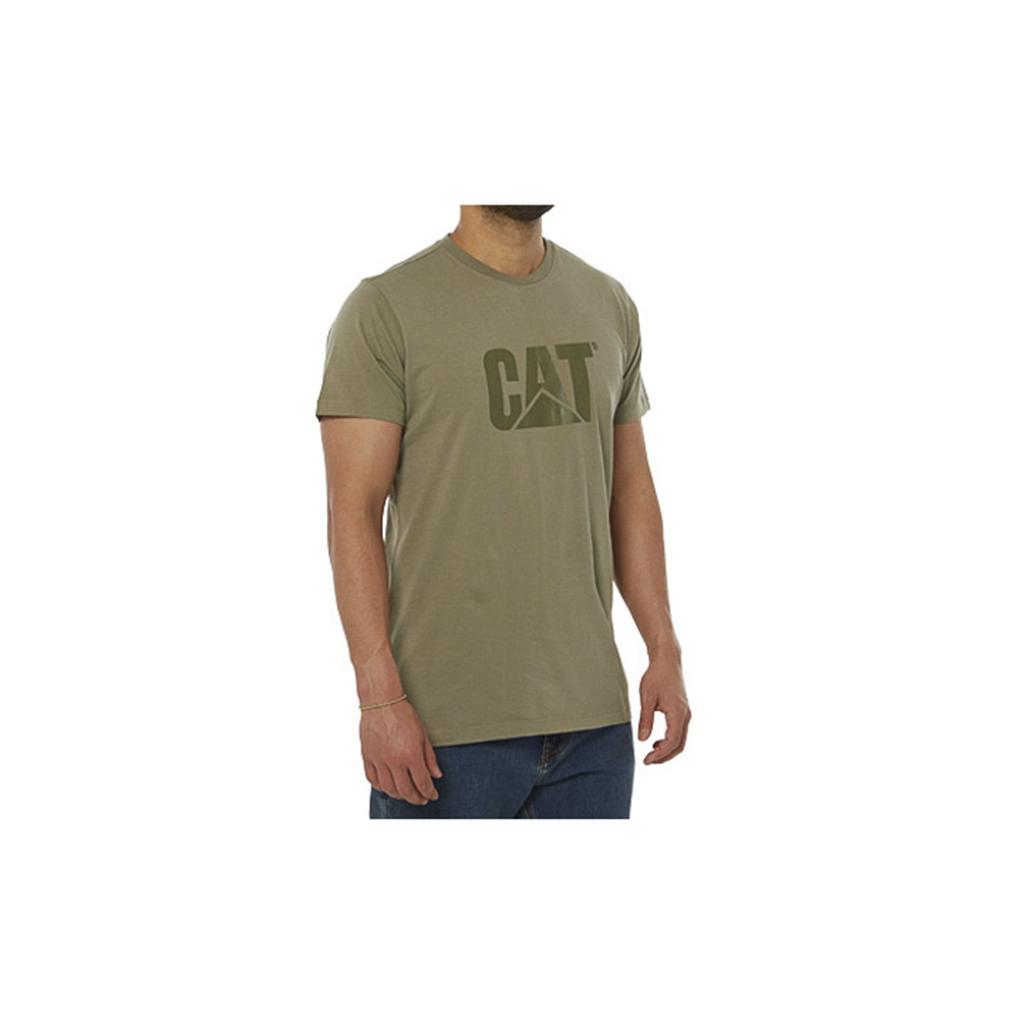 Caterpillar Original Logo Men's T-Shirts Green  USA |  265731-ZWE