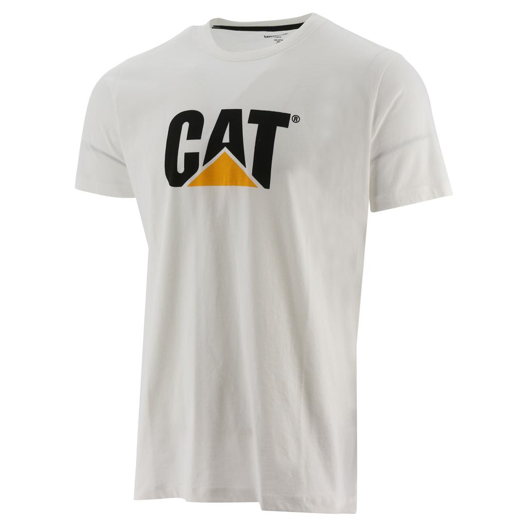 Caterpillar Original Logo Men's T-Shirts White  USA |  849607-QTY