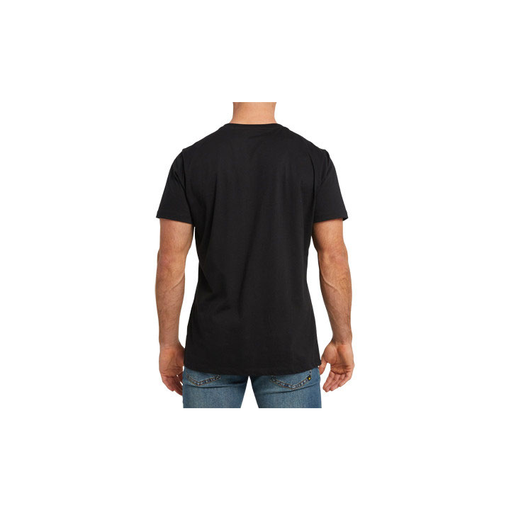 Caterpillar Original Logo Men's Tee Shirts Pitch Black Trade-Mark  USA |  816294-IUE