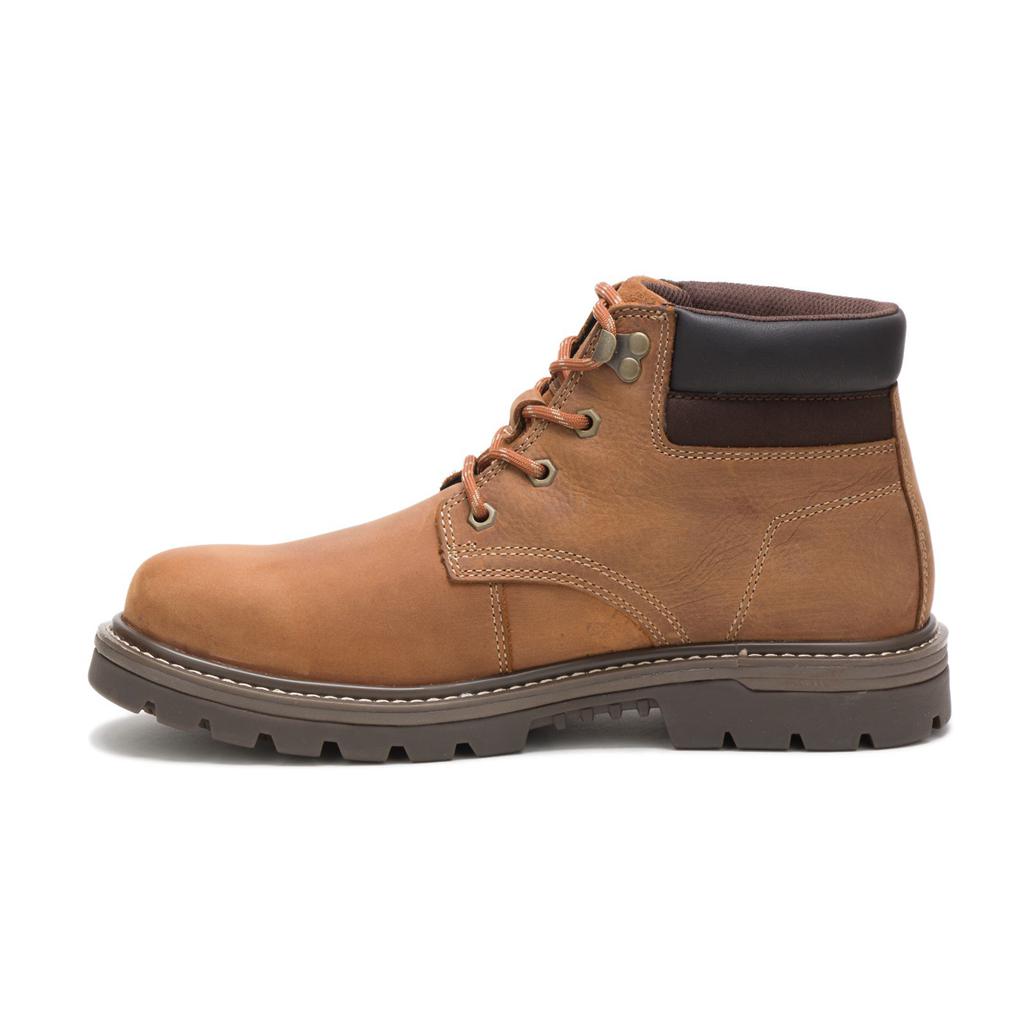 Caterpillar Outbase Waterproof Men's Work Boots Brown  USA |  750412-GOA