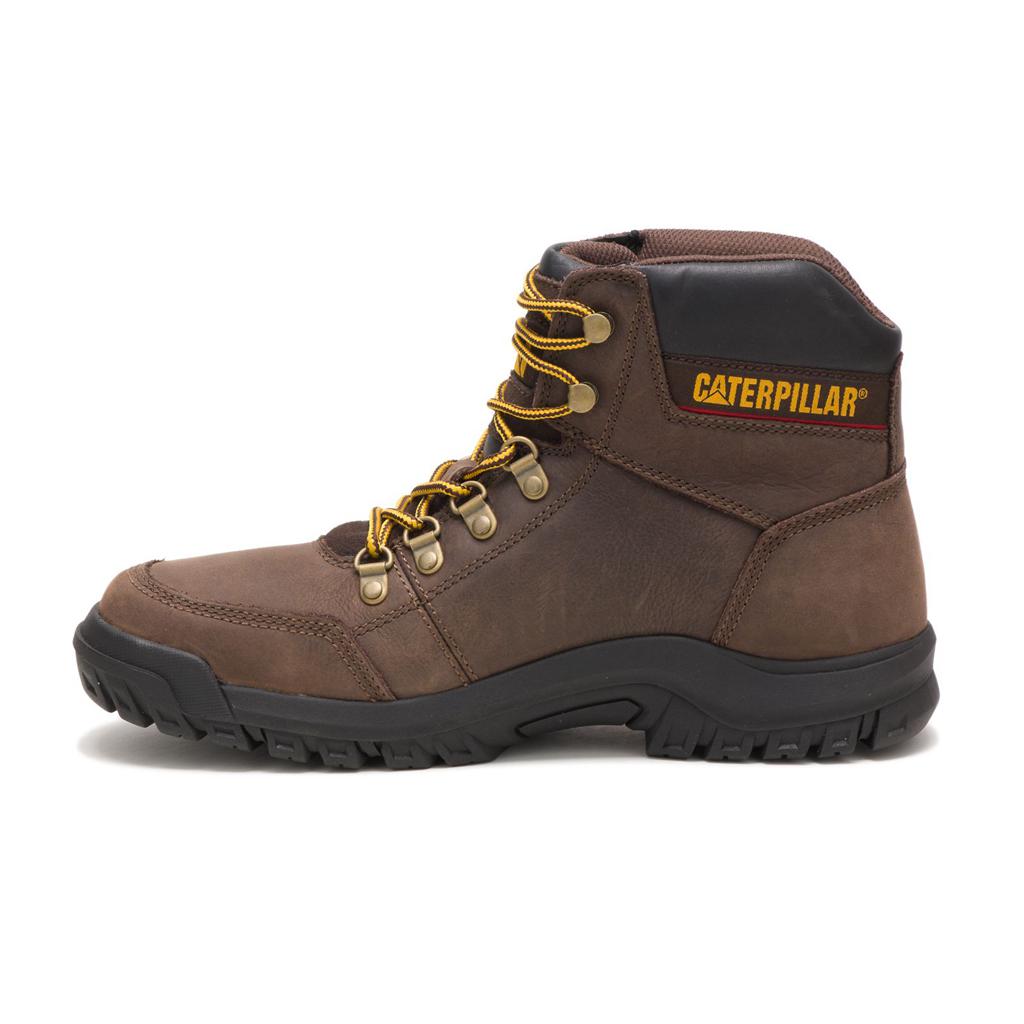 Caterpillar Outline Men's Work Boots Brown  USA |  670154-GVY