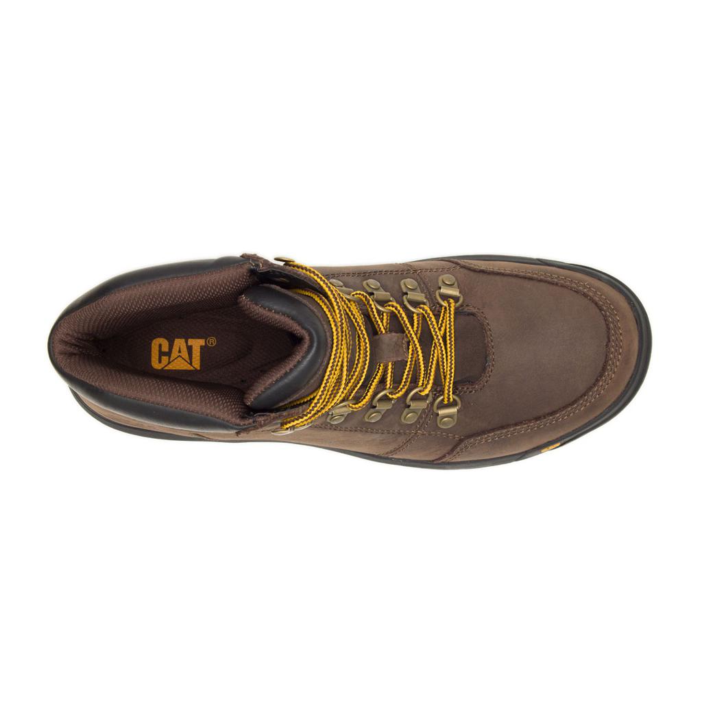 Caterpillar Outline Men's Work Boots Brown  USA |  670154-GVY