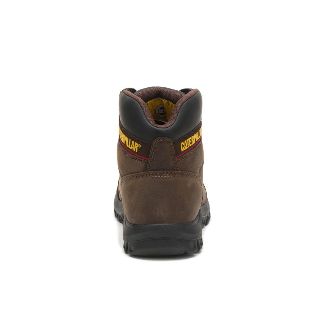 Caterpillar Outline Steel Toe Csa Men's Work Boots Brown  USA |  639784-PJF