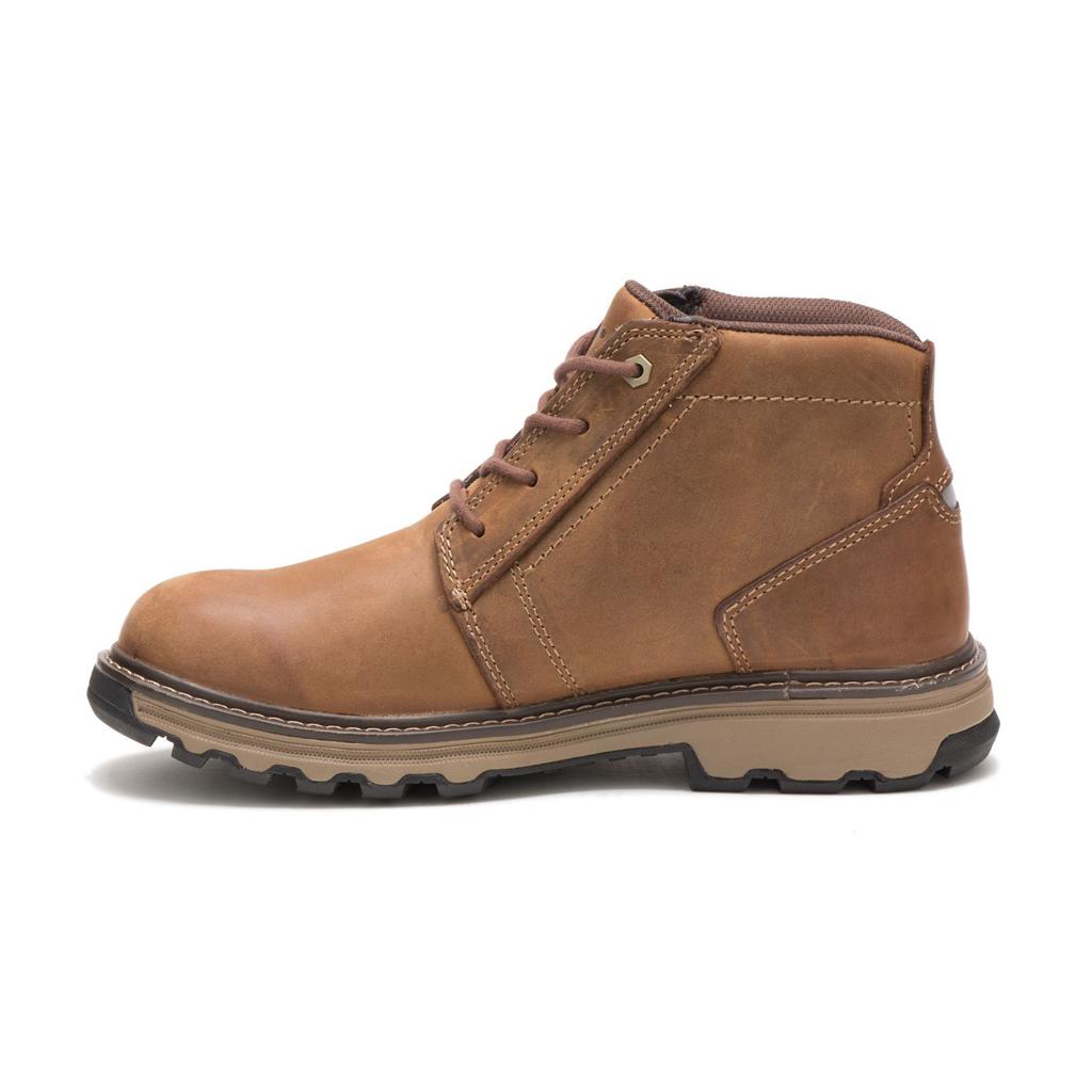 Caterpillar Parker Men's Work Boots Dark Beige  USA |  701643-DWC