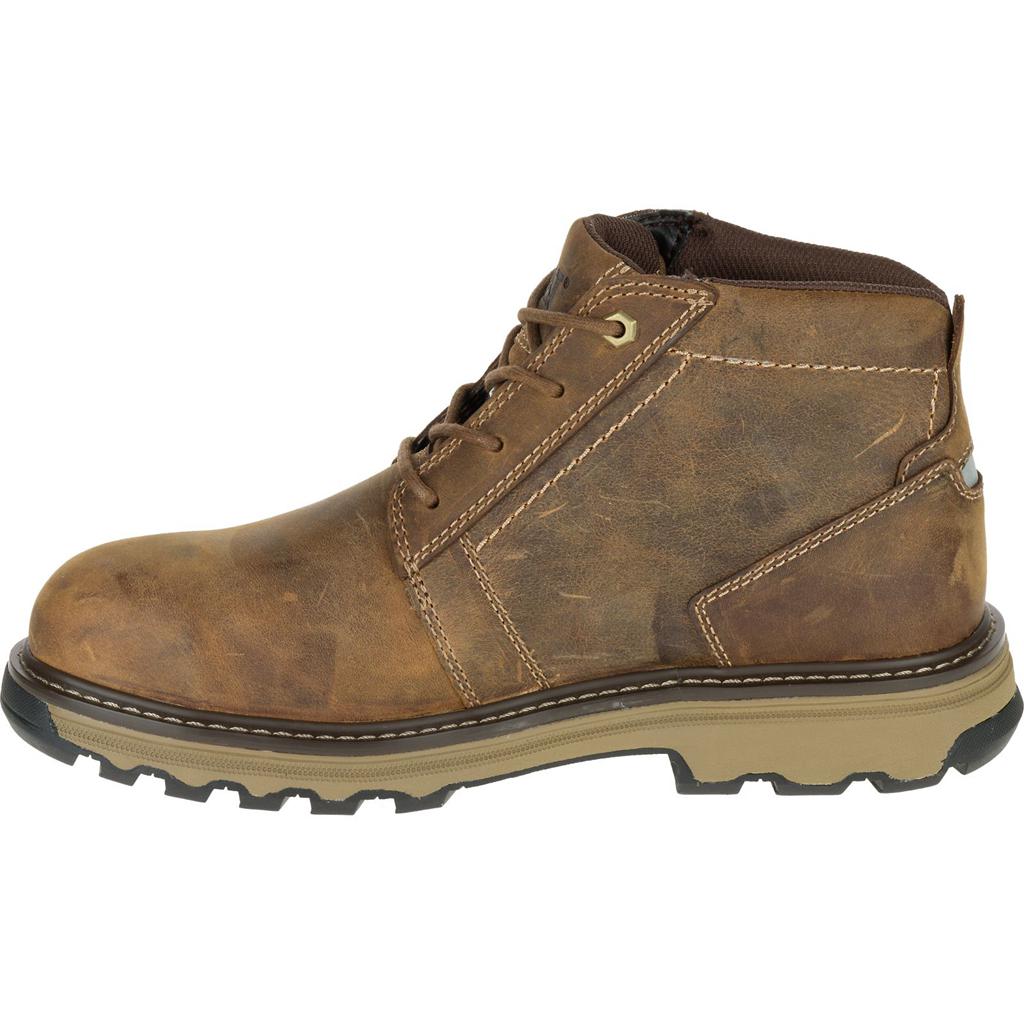 Caterpillar Parker Steel Toe S1p Hrc Sra Men's Work Boots Dark Beige  USA |  271096-VQZ