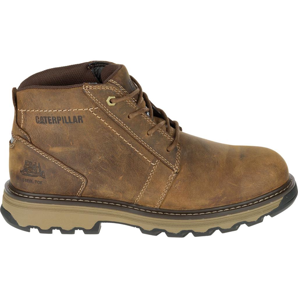 Caterpillar Parker Steel Toe S1p Hrc Sra Men\'s Work Boots Dark Beige  USA |  271096-VQZ