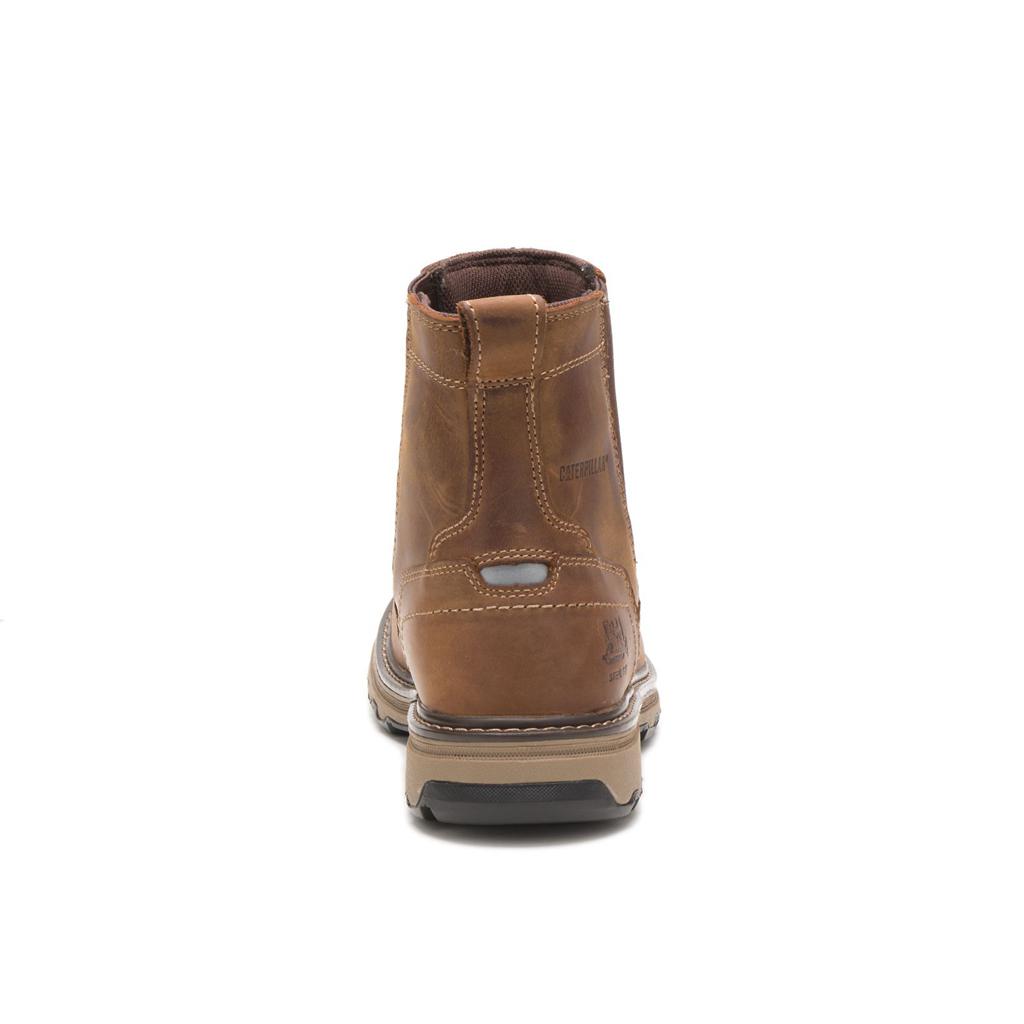 Caterpillar Pelton Steel Toe Men's Steel Toe Boots Brown  USA |  243159-EYD