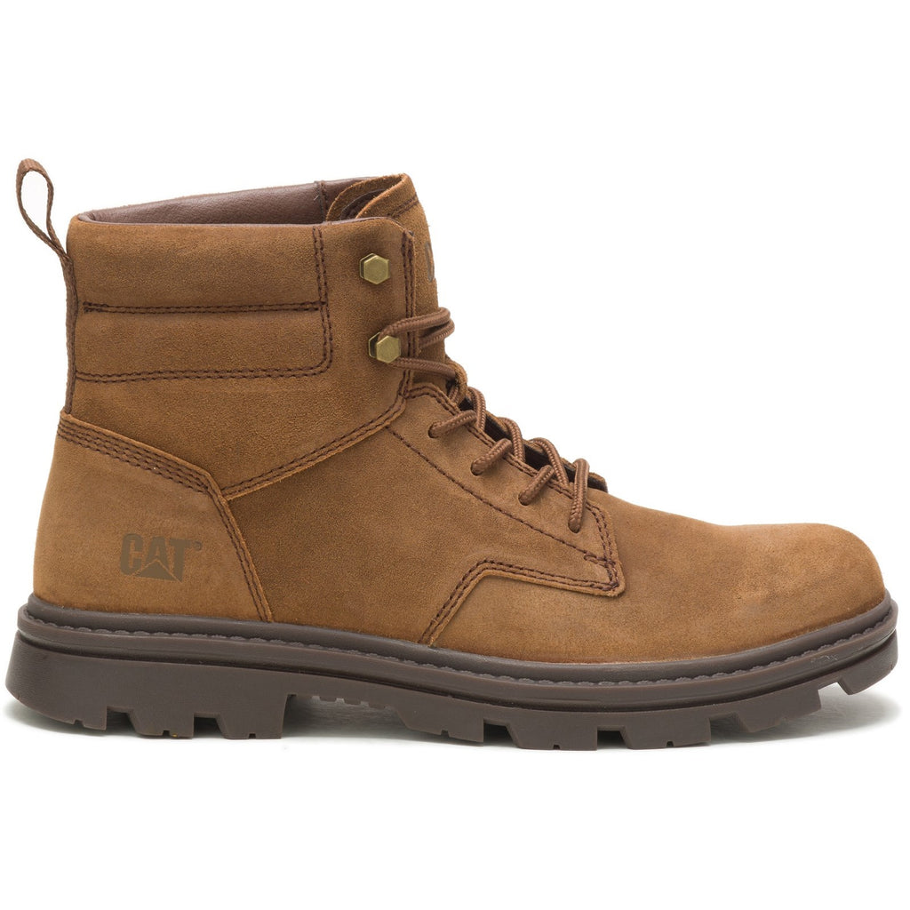 Caterpillar Practitioner Mid Dachshund Men's Work Boots Dachshund Brown  USA |  726410-PKG