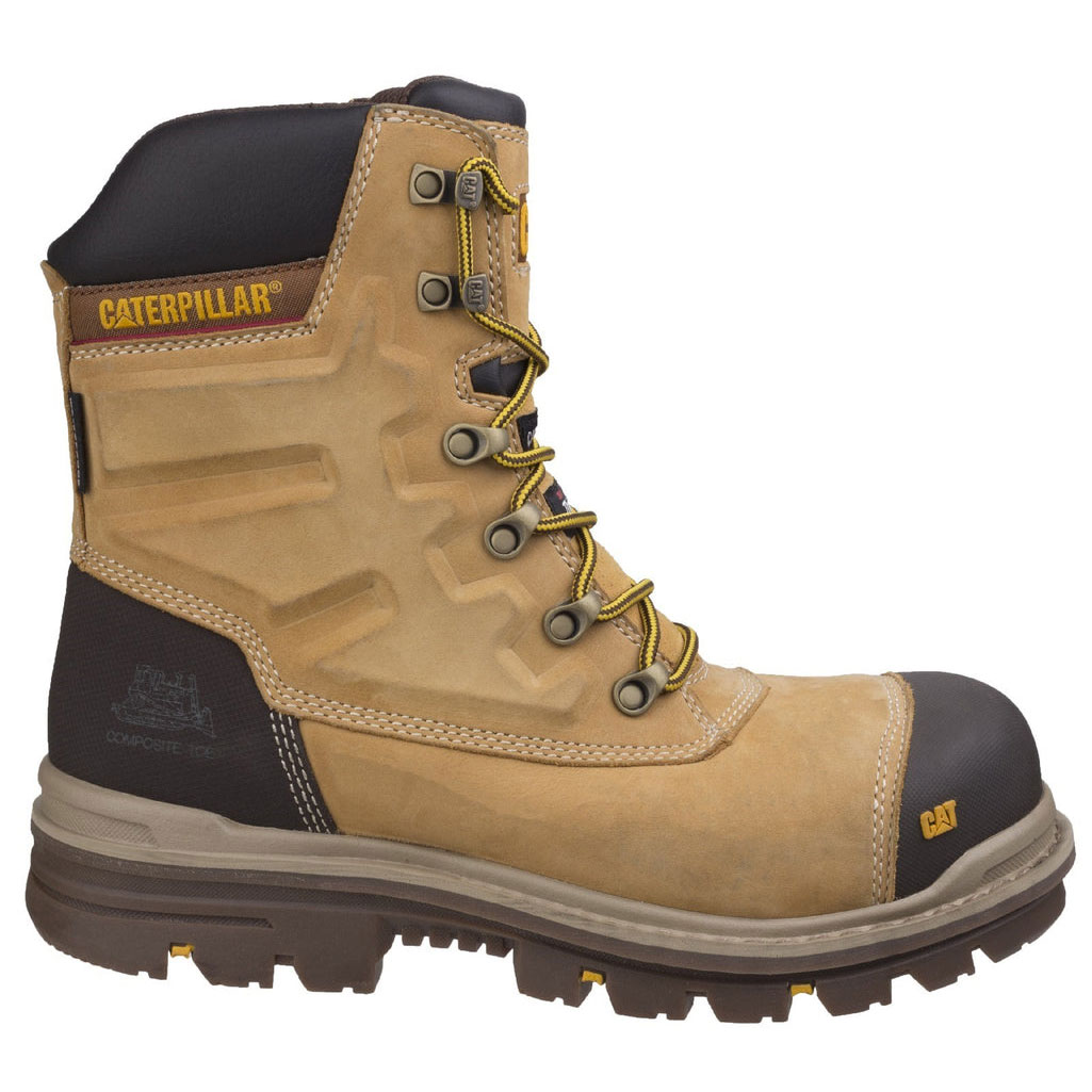 Caterpillar Premier S3 Men's Safety Toe Boots Honey Brown  USA |  297681-FIL