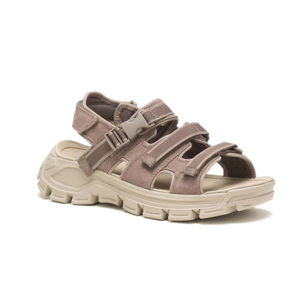 Caterpillar Progressor Buckle Women's Sandals Khaki  USA |  843150-INY