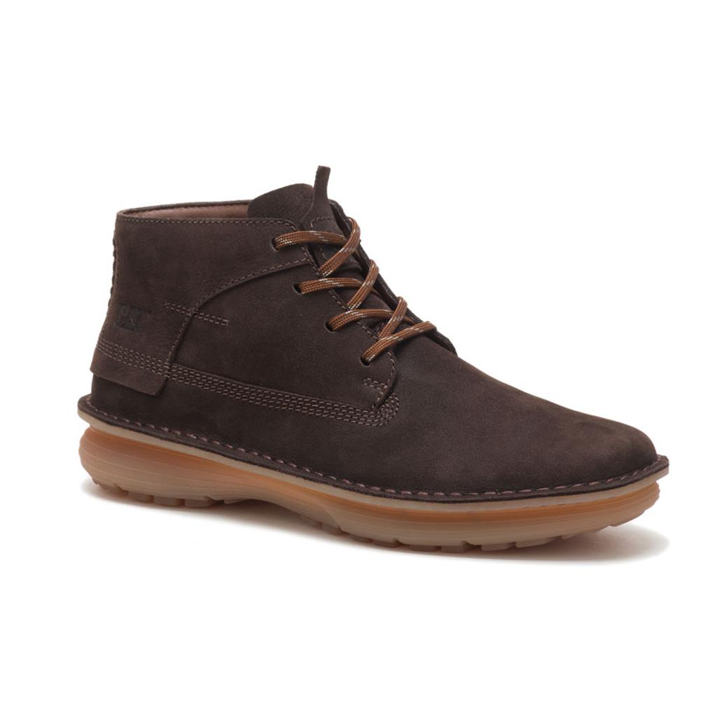 Caterpillar Quartz Hi Men\'s Chukka Boots Coffee  USA |  056879-AMH