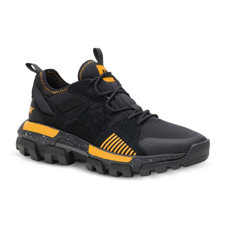 Caterpillar Raider Sport Men's Sneakers Black / Cat Yellow  USA |  146952-NWR