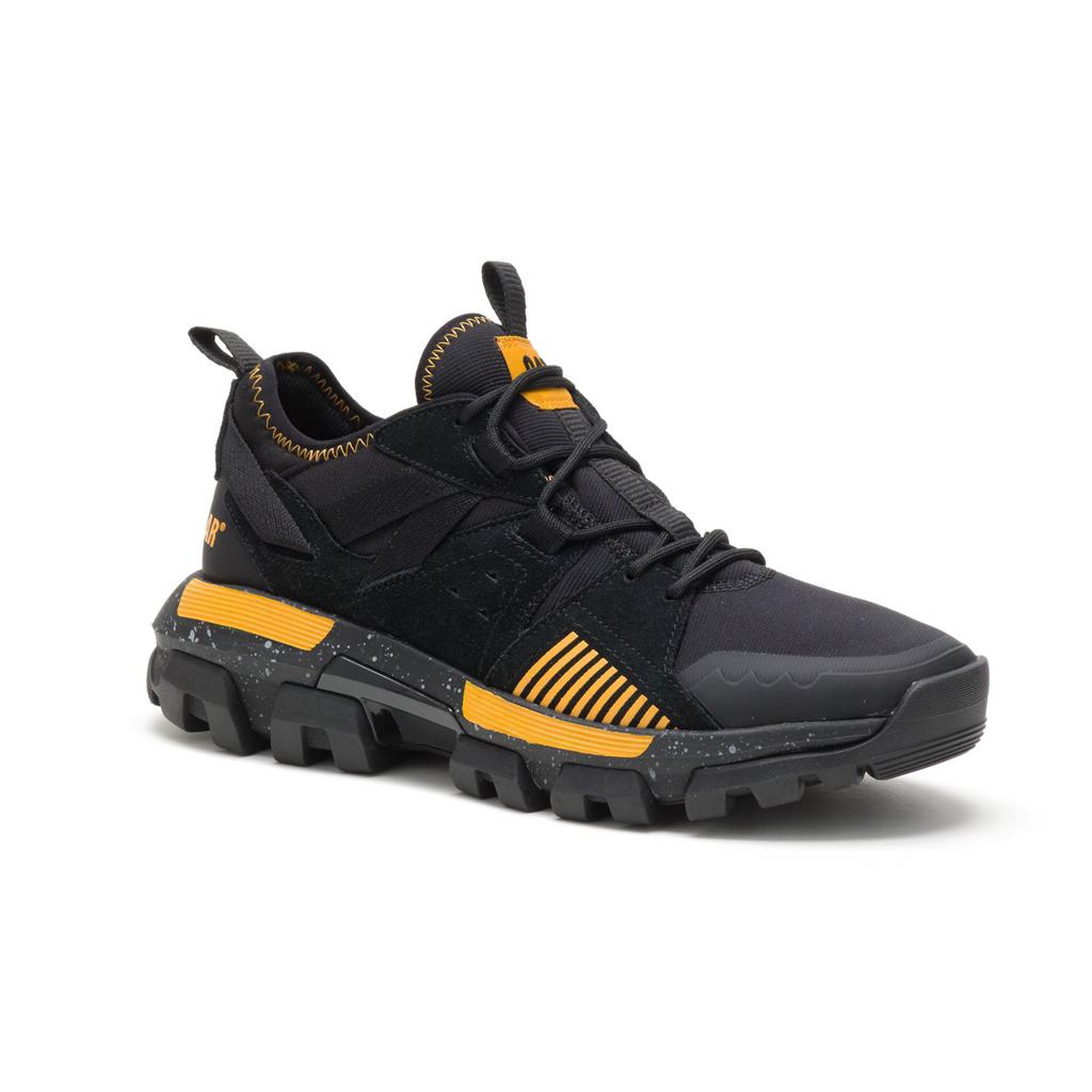 Caterpillar Raider Sport Men's Sneakers Black/Yellow  USA |  597103-MQC