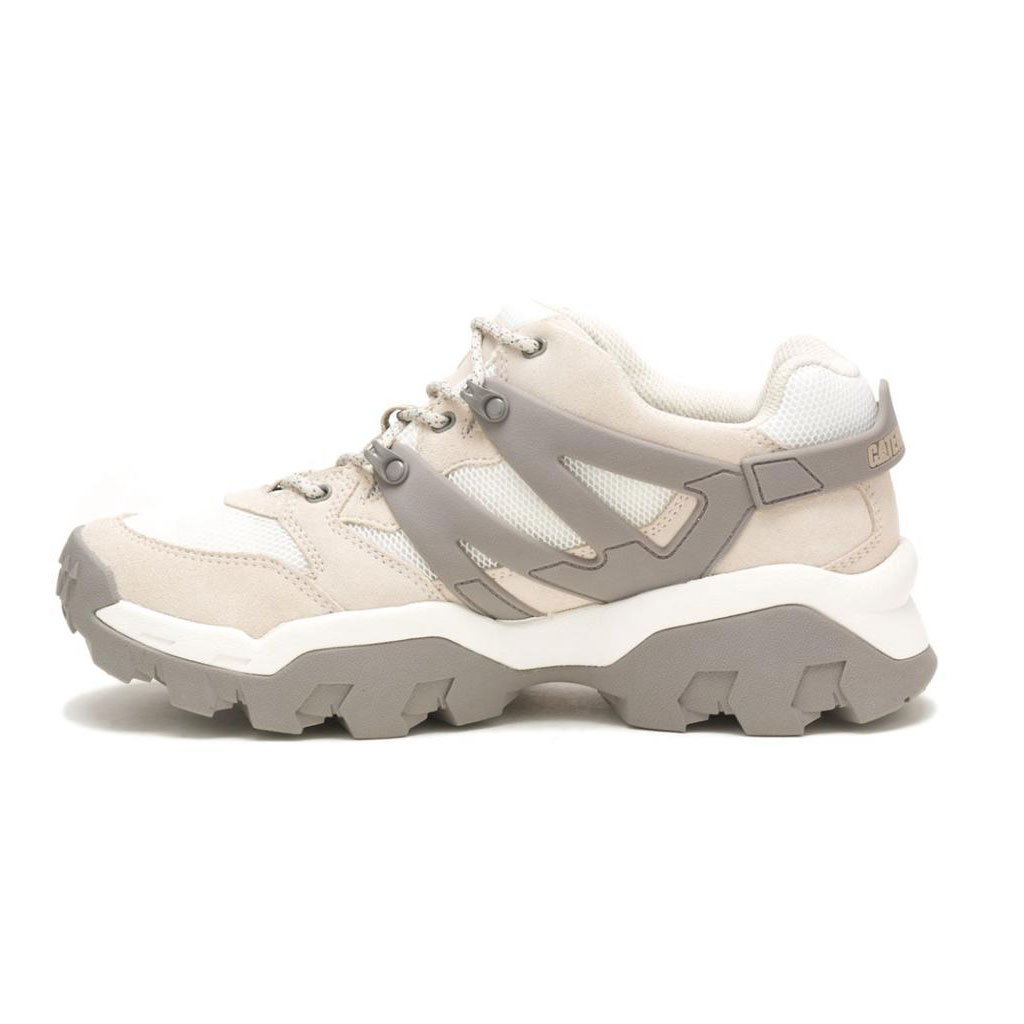 Caterpillar Reactor Women's Sneakers Birch / Bright White  USA |  124739-POQ