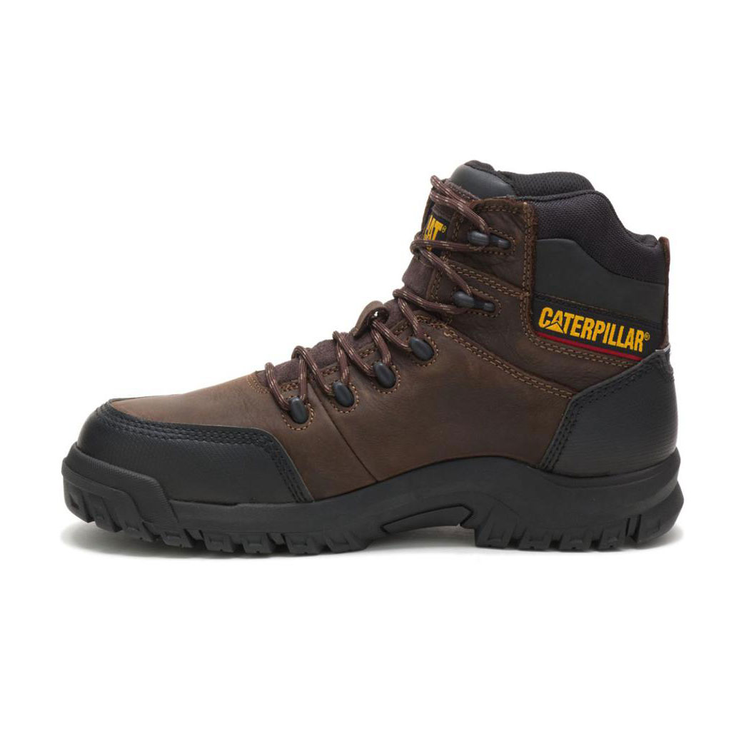 Caterpillar Resorption Waterproof Composite Toe Men's Waterproof Boots Seal Brown  USA |  486710-DWN