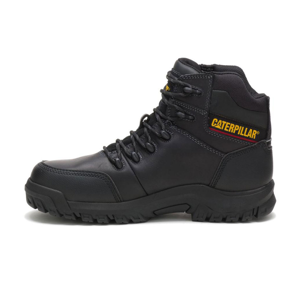 Caterpillar Resorption Waterproof Composite Toe Men's Waterproof Boots Black  USA |  685941-VRI