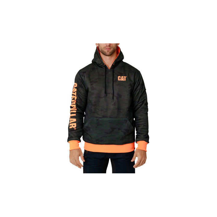 Caterpillar Reversible Banner Hoodie Women's Sweatshirts Orange  USA |  694850-UKH