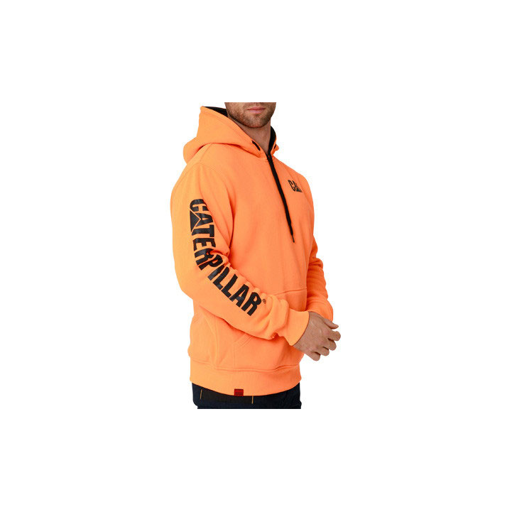 Caterpillar Reversible Banner Hoodie Women's Sweatshirts Orange  USA |  694850-UKH