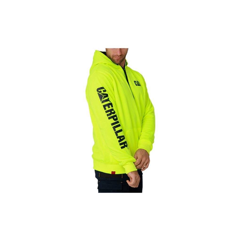 Caterpillar Reversible Banner Men's Sweatshirts Deep Green/Fluorescent  USA |  146907-JMO