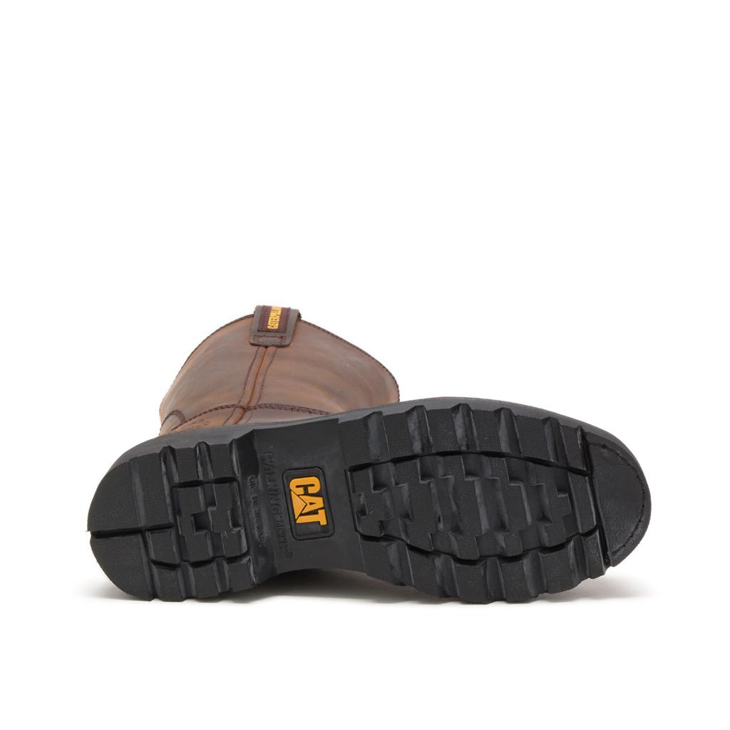 Caterpillar Revolver Steel Toe Men's Slip On Brown  USA |  769458-LTJ