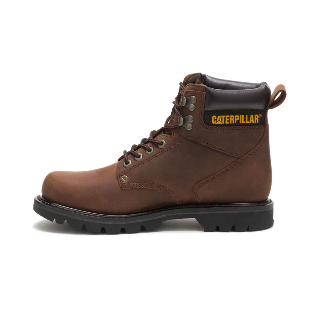 Caterpillar Second Shift - Comfortables Men's Work Boots Dark Brown  USA |  391785-COL