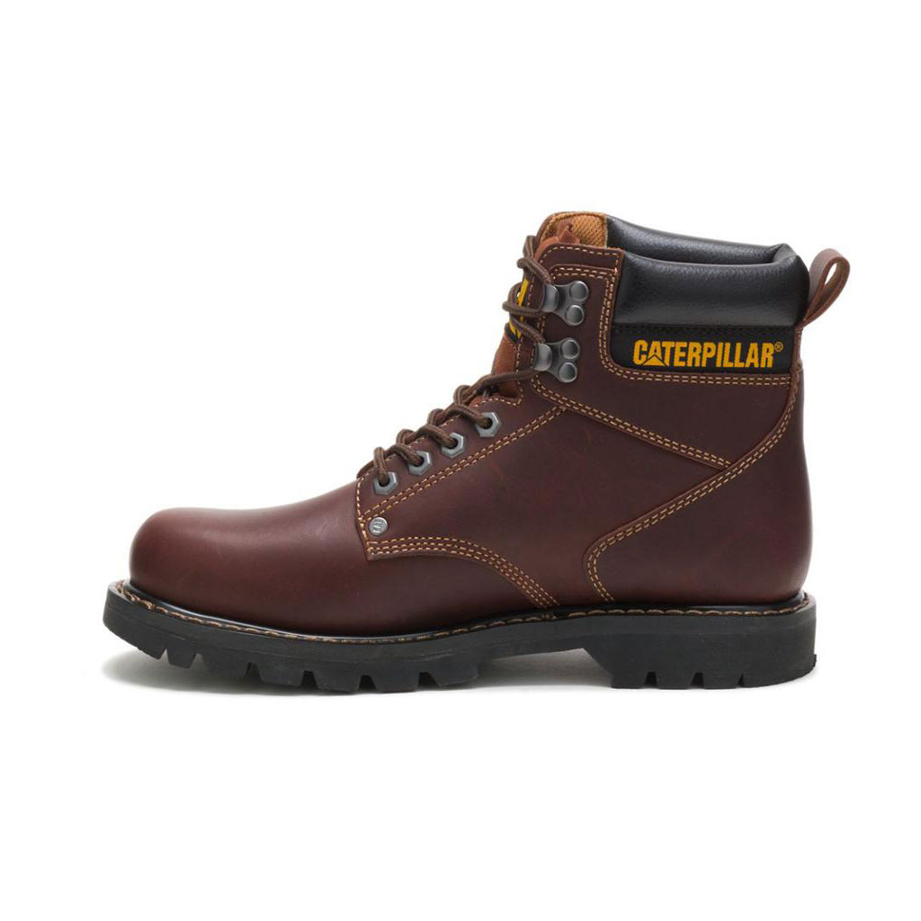 Caterpillar Second Shift - Comfortables Men's Work Boots Tan Brown  USA |  981247-LAX