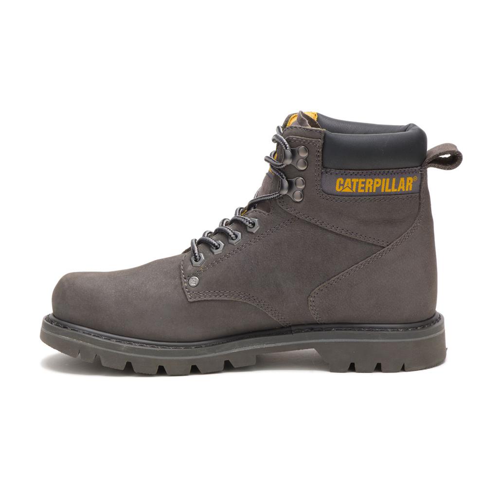 Caterpillar Second Shift Men's Work Boots Grey  USA |  817094-TUQ