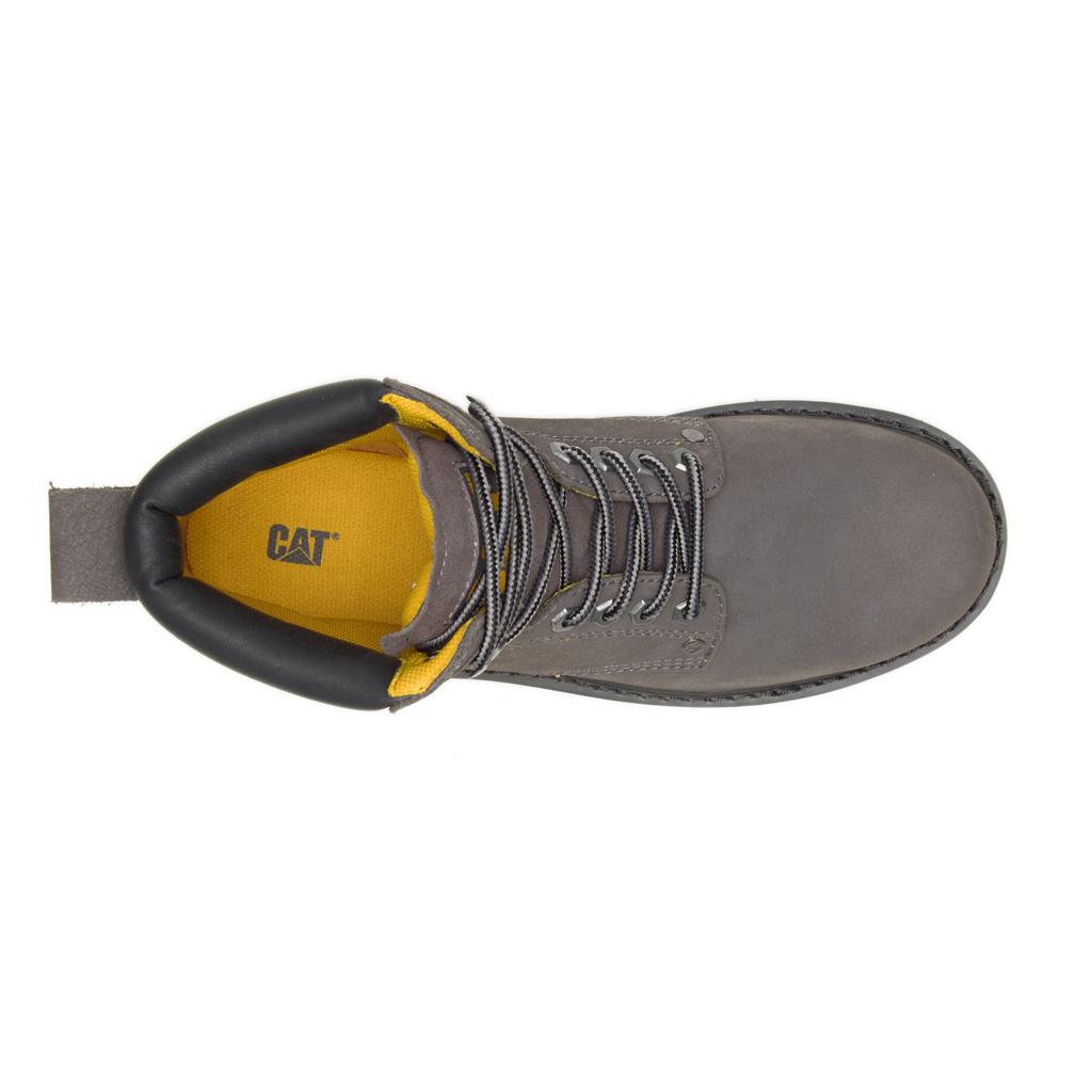 Caterpillar Second Shift Men's Work Boots Grey  USA |  817094-TUQ