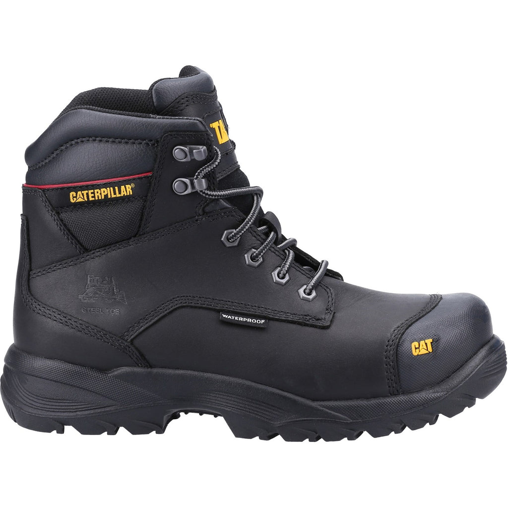 Caterpillar Spiro Waterproof S3 Men's Safety Toe Boots Black  USA |  508421-IVU