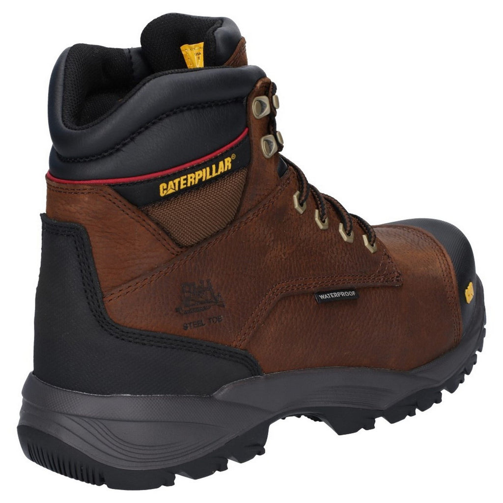 Caterpillar Spiro Waterproof S3 Men's Safety Toe Boots Dark Brown  USA |  816479-FIC