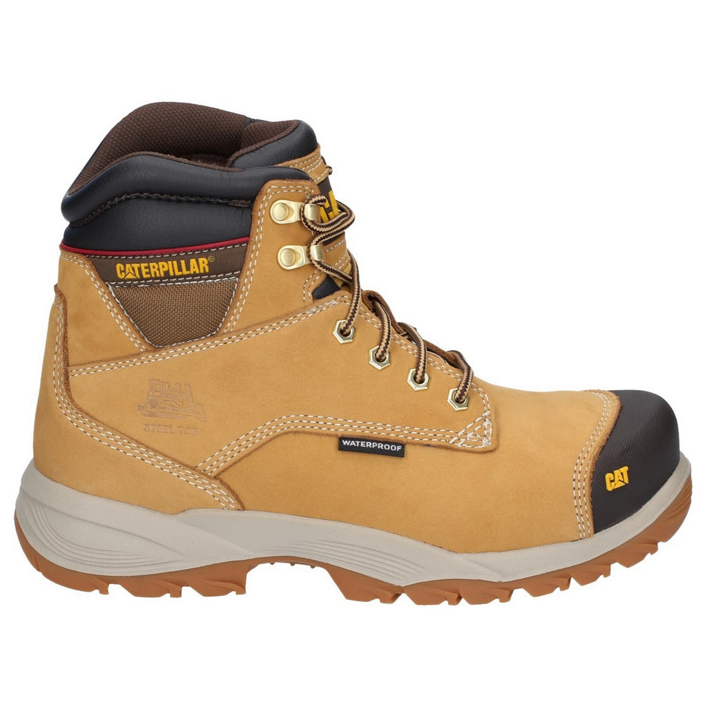 Caterpillar Spiro Waterproof S3 Reset Men's Safety Toe Boots Honey Brown  USA |  794028-AYF