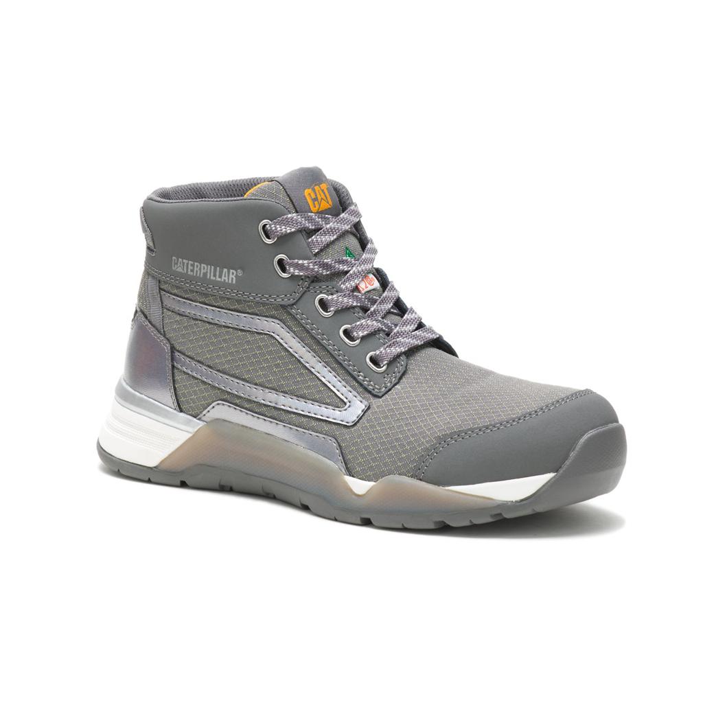 Caterpillar Sprint Mid Alloy Toe Csa Women's Work Shoes Grey  USA |  203615-DJB