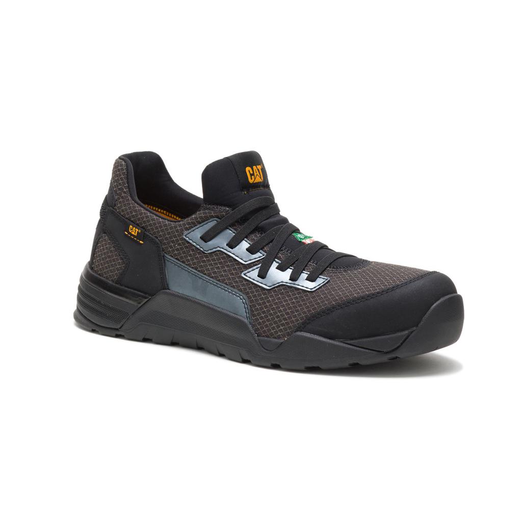 Caterpillar Sprint Textile Alloy Toe Csa Men's Work Shoes Black  USA |  319756-ZCA