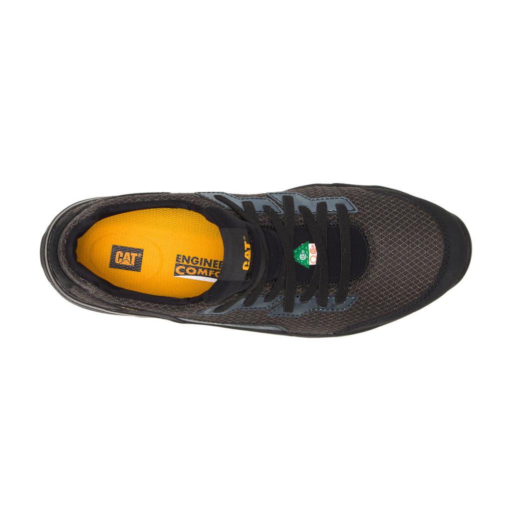 Caterpillar Sprint Textile Alloy Toe Csa Men's Work Shoes Black  USA |  319756-ZCA