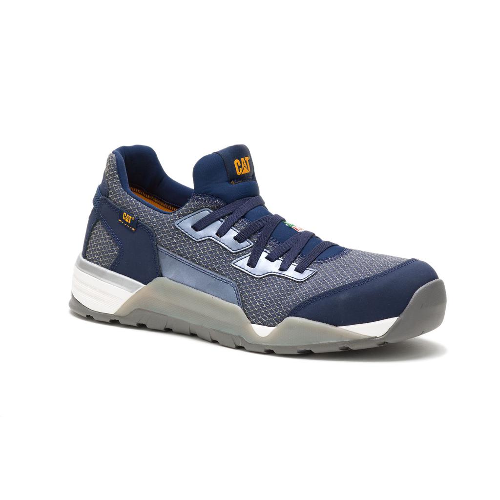 Caterpillar Sprint Textile Alloy Toe Csa Men's Work Shoes Blue  USA |  684053-BMQ