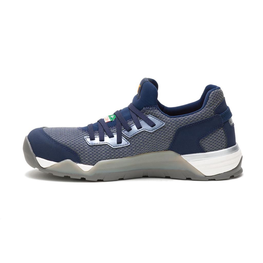 Caterpillar Sprint Textile Alloy Toe Csa Men's Work Shoes Blue  USA |  684053-BMQ