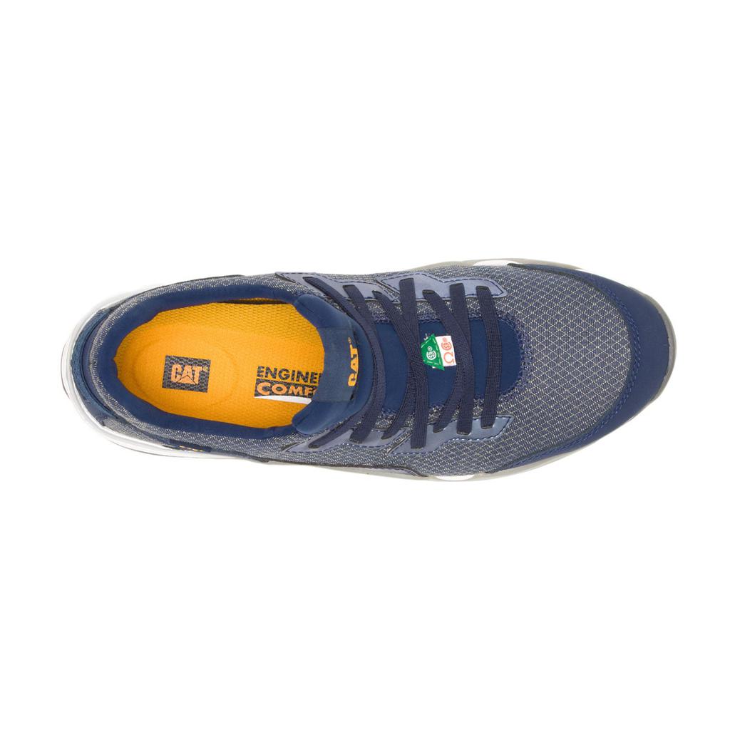 Caterpillar Sprint Textile Alloy Toe Csa Men's Work Shoes Blue  USA |  684053-BMQ