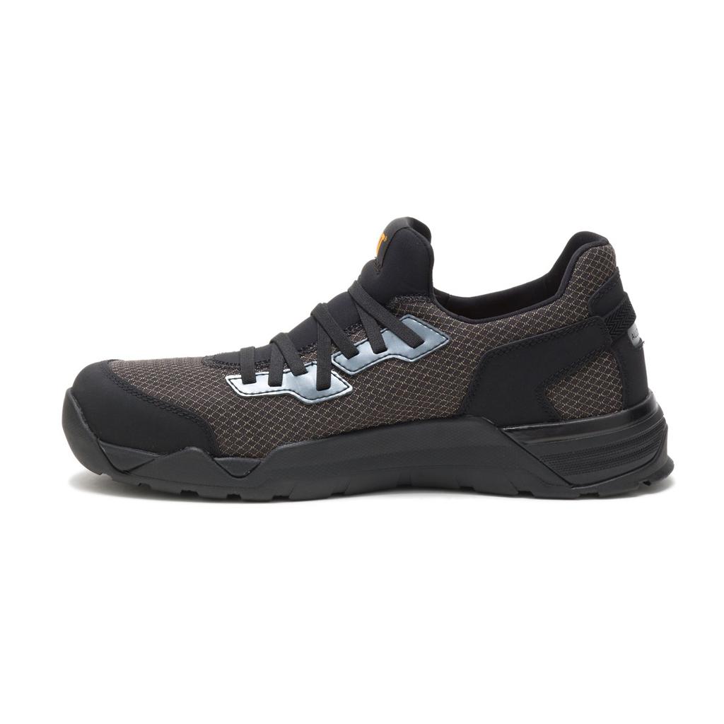 Caterpillar Sprint Textile Alloy Toe Men's Sneakers Black  USA |  708436-YUD