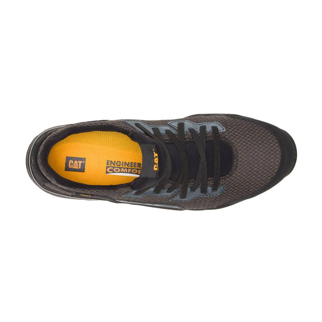 Caterpillar Sprint Textile Alloy Toe Men's Sneakers Black  USA |  708436-YUD