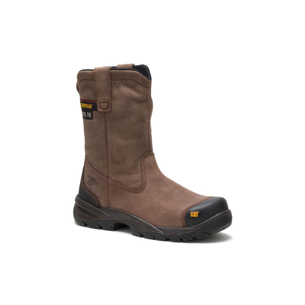 Caterpillar Spur Steel Toe Men's Steel Toe Boots Brown  USA |  704186-MSQ