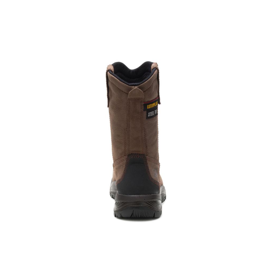 Caterpillar Spur Steel Toe Men's Steel Toe Boots Brown  USA |  704186-MSQ