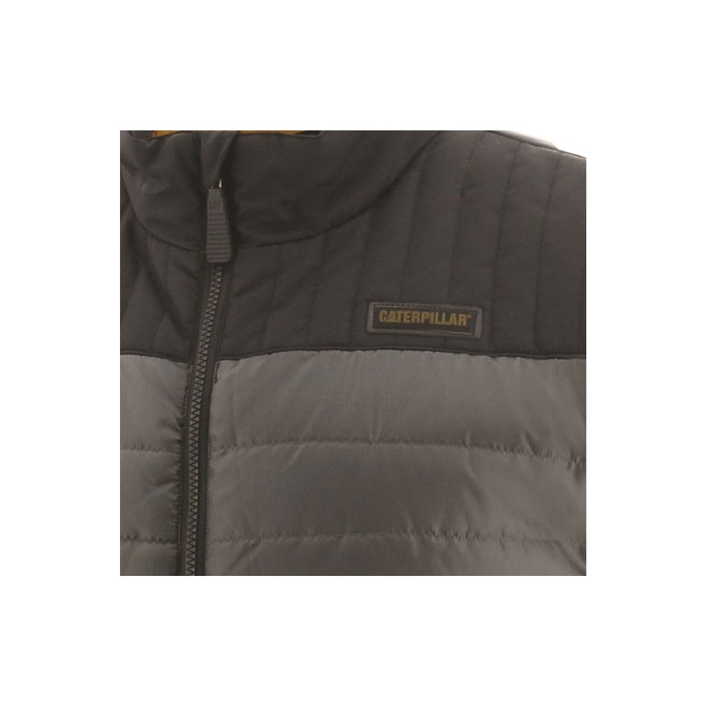 Caterpillar Squall Body Warmer Men's Vests Dark Heather Grey  USA |  539280-EHN