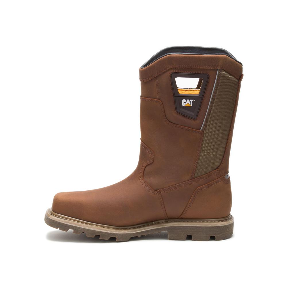 Caterpillar Stillwell Waterproof Steel Toe Men's Steel Toe Boots Brown  USA |  297456-VQB