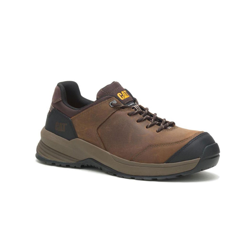 Caterpillar Streamline 2.0 Leather Composite Toe Men's Safety Toe Boots Clay Brown  USA |  408163-UKY